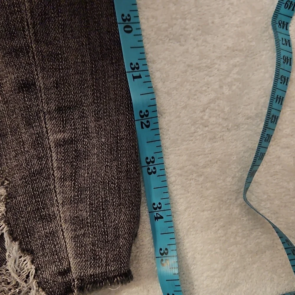 BALAM Women's Grey Skinny Jeans Stretch‎ Denim Distressed Zip Button
